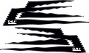 Set stickere DAF 120 cm