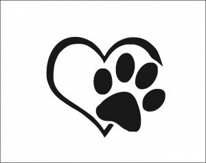 Sticker Auto Dog Love