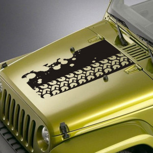 Sticker Auto Off Road Capota Urma Cauciuc