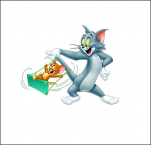 Sticker Autocolant Tom and Jerry Leagan