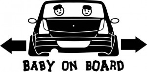Sticker Baby on Board Logan