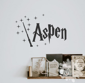 Sticker Perete Nume Copil Harry Potter