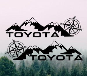 Stickere Auto Off Road Toyota (set 2 buc)