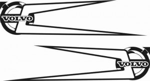 Set 2 buc Stickere Autocolante Volvo Fh12 Fh13 Fh16 Fh4 Globetrotter 100 cm