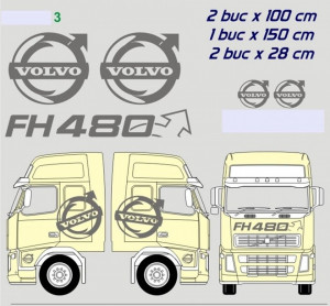 Set Stickere Volvo Laterale + Masca 4