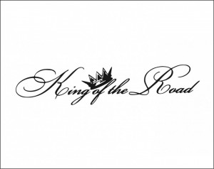 Sticker Auto King Of The Road M1