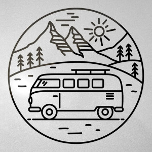 Sticker Auto Camping mode