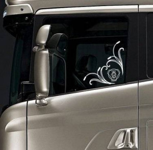 Set stickere geamuri laterale Scania