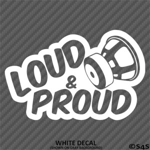 Sticker Auto Loud and Proud