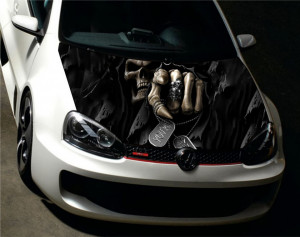 Sticker Autocolant Imprimat Capota Grim Reaper