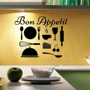 Sticker Perete Bucatarie Bon Apetit