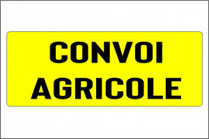 Autocolant Avertizare Utilaje Convoi Agricole