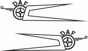 Set 2 buc Stickere Autocolante Daf Sageti Viking 120 cm