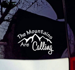 Sticker Off Road The Mountains are calling