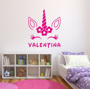 Sticker Perete Copii Nume Unicorn