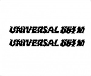 Set 2 buc Stickere capota Universal 651 M