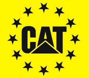 Set 2 buc Stickere Caterpillar CAT