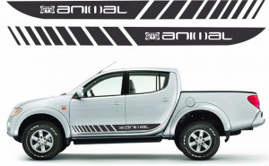 Set 2 dungi Laterale Mitsubishi L200 Animal 175 cm
