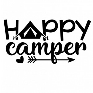 Sticker Auto Happy Camper