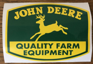Sticker Autocolant John Deere 25 cm