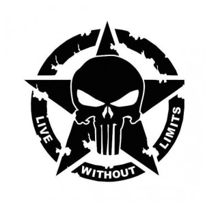 Sticker Autocolant Off Road Live Without Limits 50 cm model2
