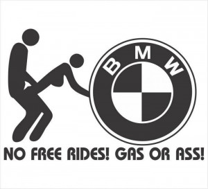 Sticker BMW No free Rides