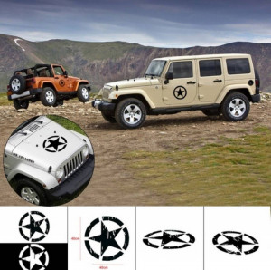 Sticker Off Road US Army Star 30 cm