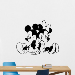 Sticker Perete Copii Mickey & Minnie M1