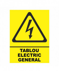 Indicator autocolant Atentie Tablou Electric