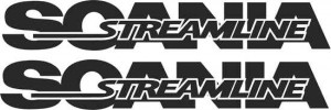 Set 2 buc Stickere Autocolante Scania Streamline 100 cm