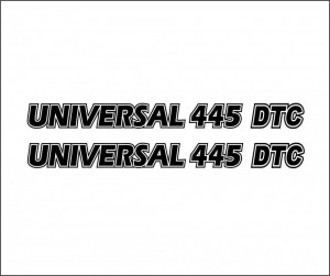 Set 2 buc Stickere capota Universal 445 DTC