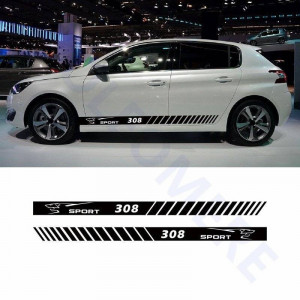 Set Stickere Autocolante Dungi Laterale Peugeot