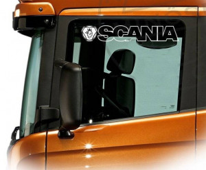 Set stickere geamuri laterale Scris Scania