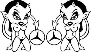 Set Stickere Mercedes 50cm