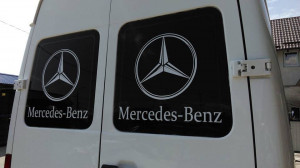 Set stickere usi spate Mercedes Benz