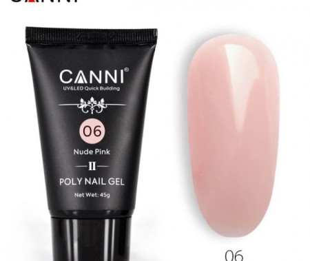 Poly Nail Gel CANNI Formula noua Nude Pink 06