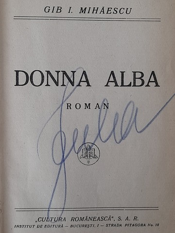 Donna Alba - Gib. I. Mihăiescu