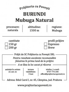 Burundi Mubuga Natural