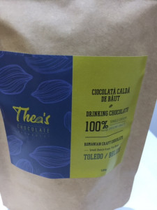 Ciocolata calda de baut 100% cacao, TOLEDO \ BELIZE 100 gr