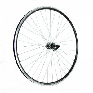 Roata spate 28x1.75 Fivestars V-brake, negru, butuc negru cu rulment si QR