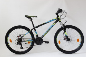 Bicicleta MTB Sprint Active DD 26 furca suspensie Negru Mat/Albastru 360mm