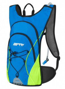 Rucsac Force Berry Ace Plus 12l + Rezervor 2L albastru/fluo