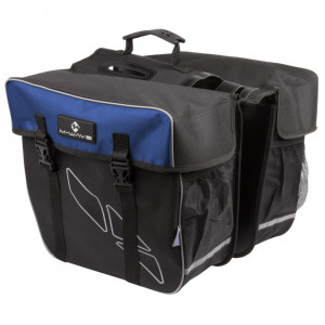 Geanta Portbagaj 2 Piese M-WAVE "AMSTERDAM DOUBLE" Negru/Albastru