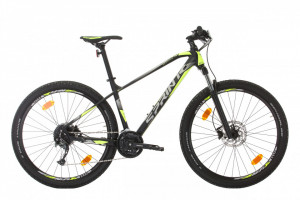 Bicicleta MTB Sprint Apolon 29 Negru Mat/Verde Neon 520 mm