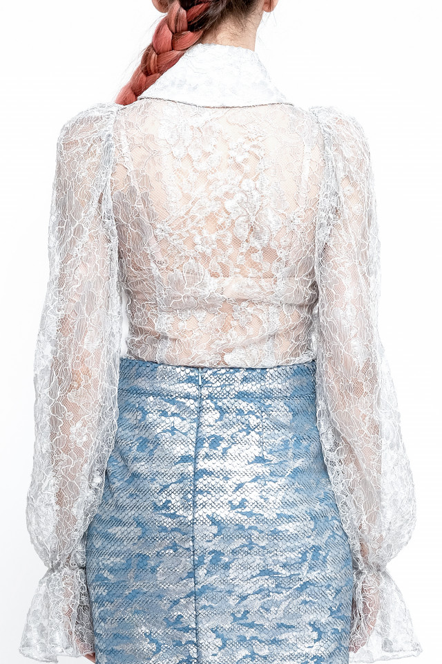 SILVER LACE SHIRT