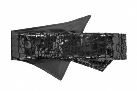 BRÂU CROCO-METALIC NEGRU