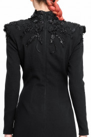 ROCHIE MIDI NEAGRĂ CU APLICAȚII