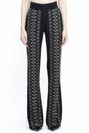 BLACK EMBELLISHED TROUSERS