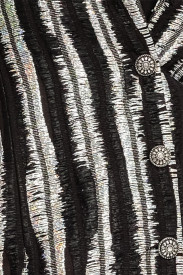 PALTON DIN MIX TWEED ARGINTIU CU NEGRU