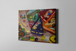 PRINT CANVAS CU INTERVENTIA ARTISTULUI CHILDHOOD SWEETS
